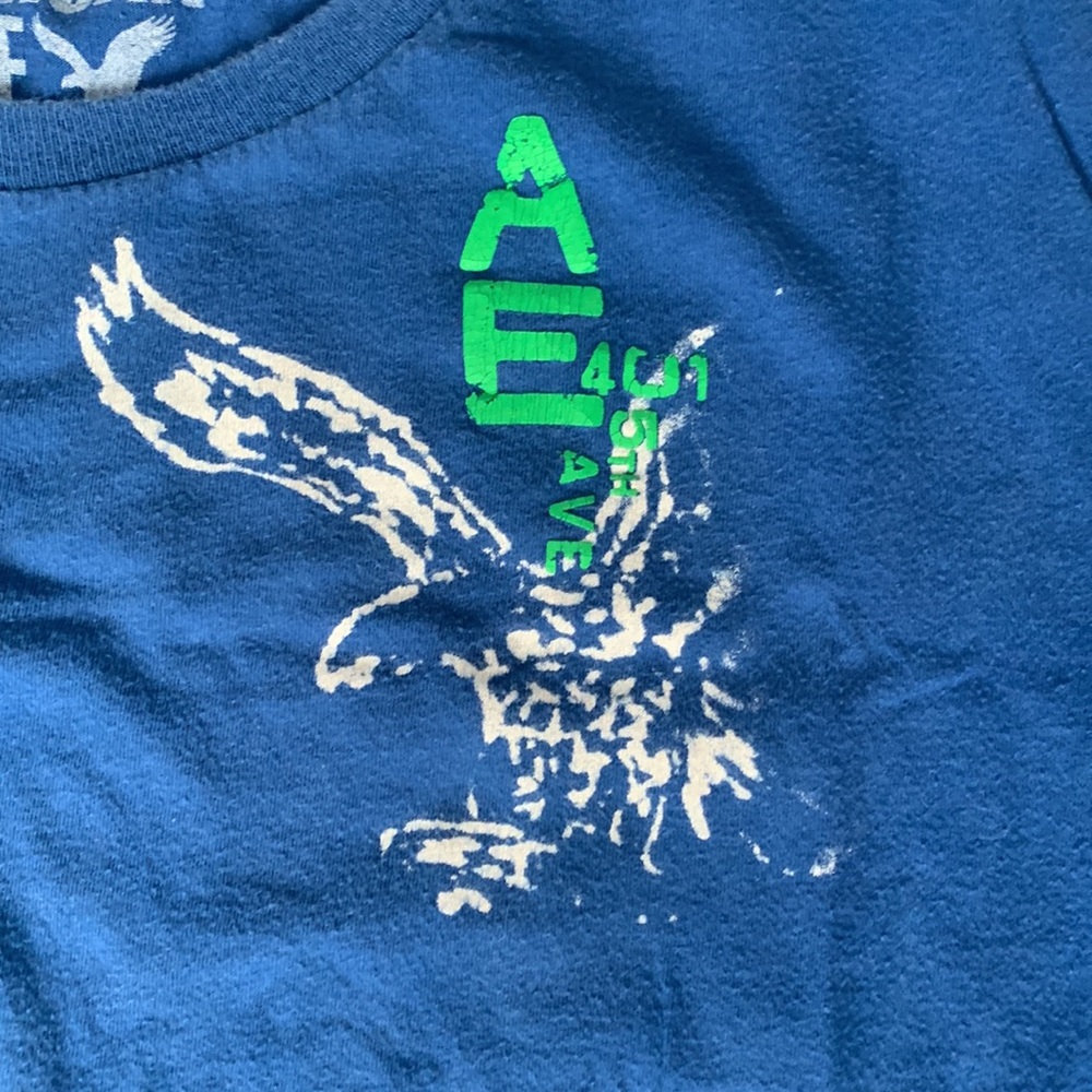 Men’s American Eagle Blue T-shirt - Picture 2 of 4